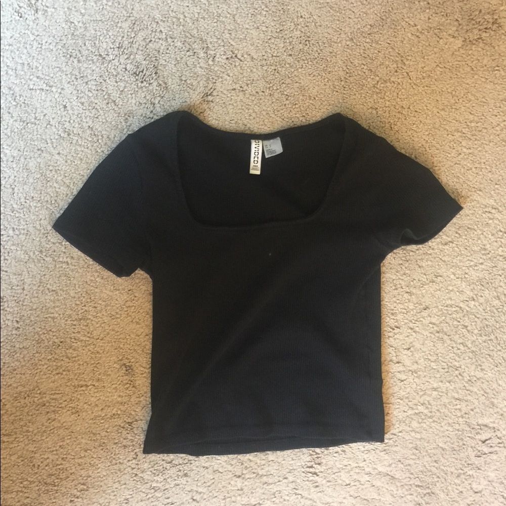 Divided H&M Ribbed Crop Top - Picture 2 of 4